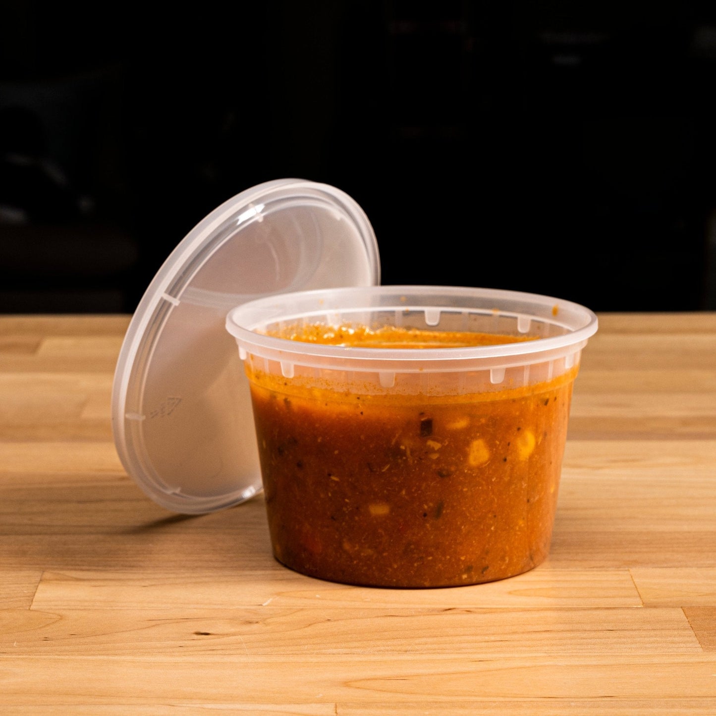 16oz Heavy Duty Deli Container, K-Series, 240 Combo Sets