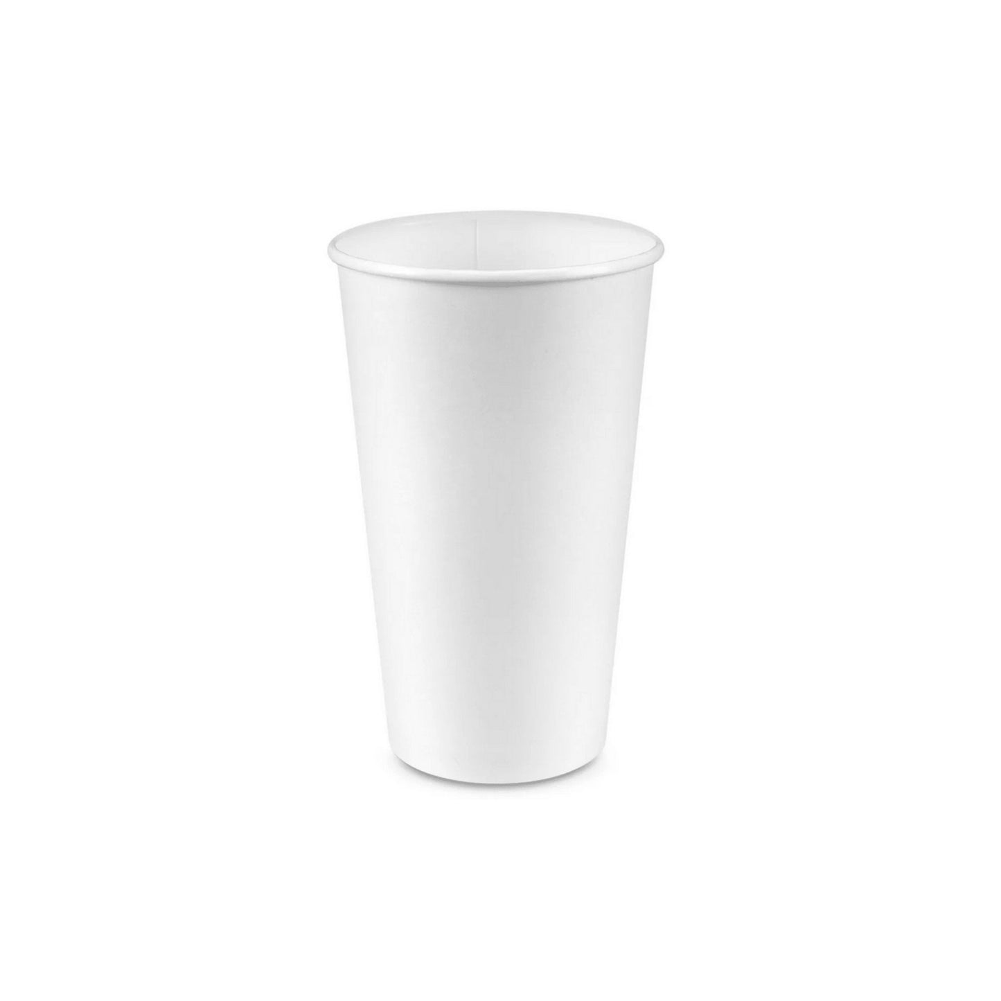 20oz Paper Cup, Single Wall, 90mm, White, 1000pc