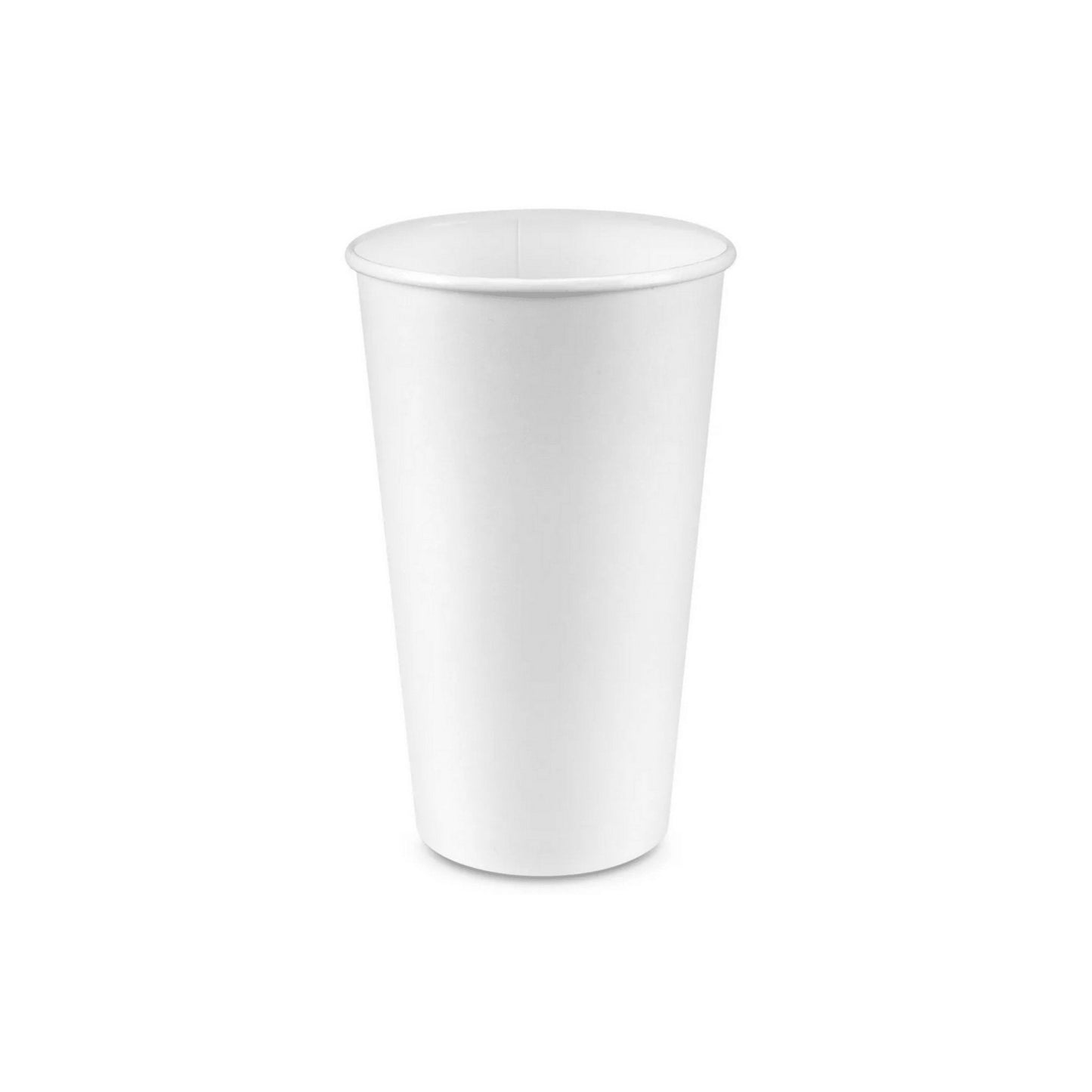 24oz Paper Cup, Single Wall, 90mm, White, 500pc