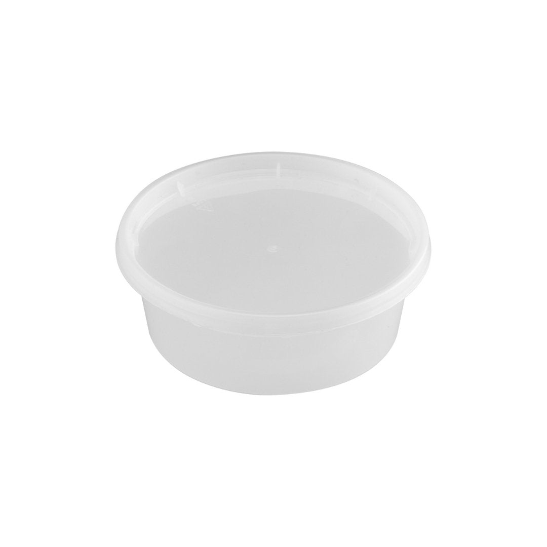 8oz Heavy Duty Deli Container, K-Series, 240 Combo Sets