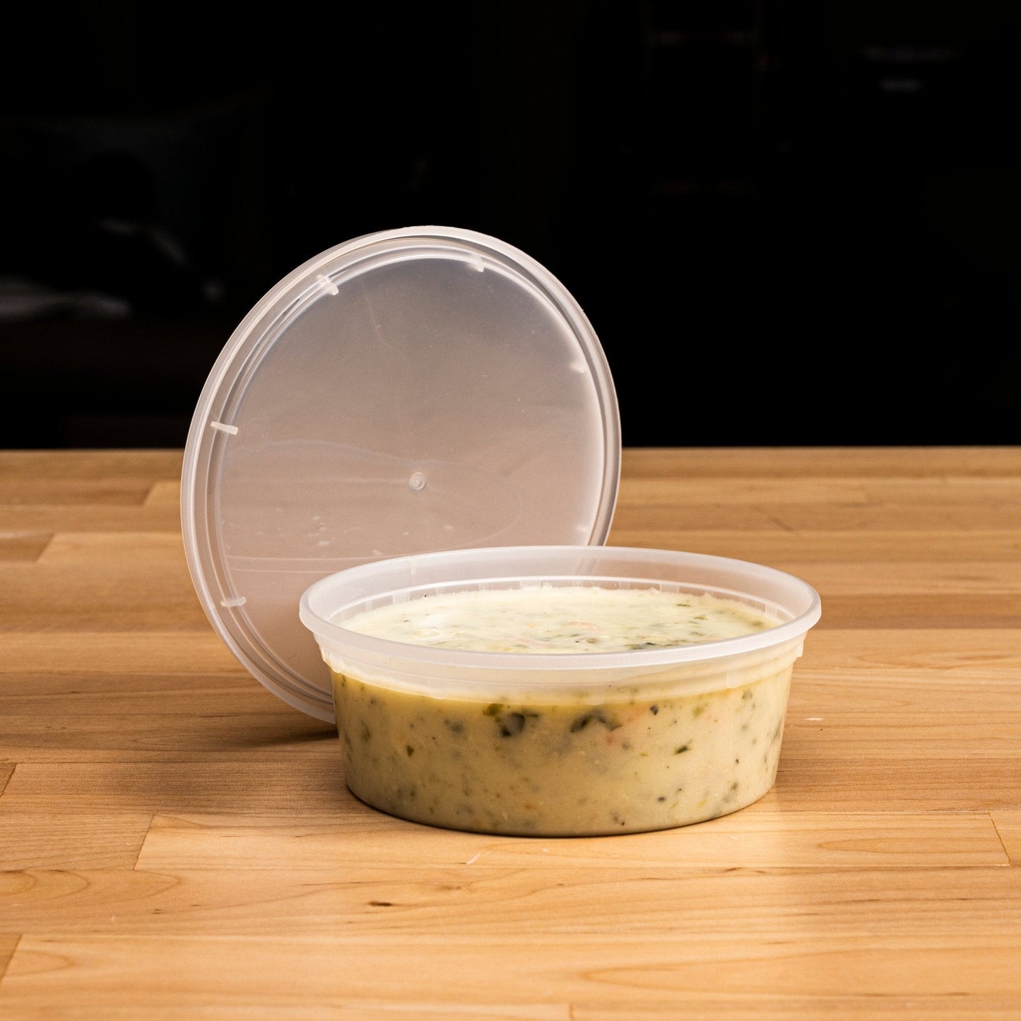 8oz Heavy Duty Deli Container, K-Series, 240 Combo Sets