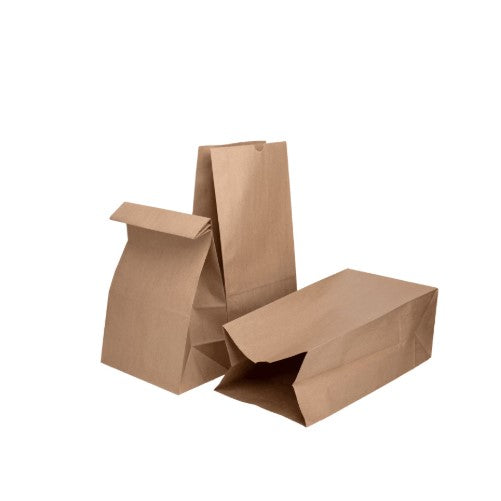 Watson Distributing 10 Lb Brown Paper Bag 6.3" x 4.2" x 13.4" 500/Case