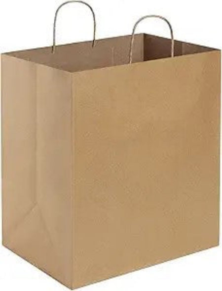 Watson Distributing 14" x 10" x 15.75" Paper Bag With Handle 200/Case