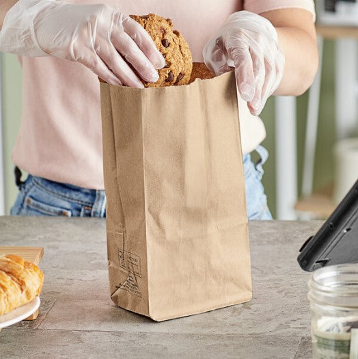 Watson Distributing 4 Lb Brown Paper Bag 5" x 9.75" x 3.1" 500/Case