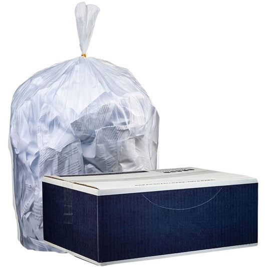 Watson Distributing 33 Gallons Trash Bag - Natural/Clear 16 Mic Hd 33" X 40" 250/Case