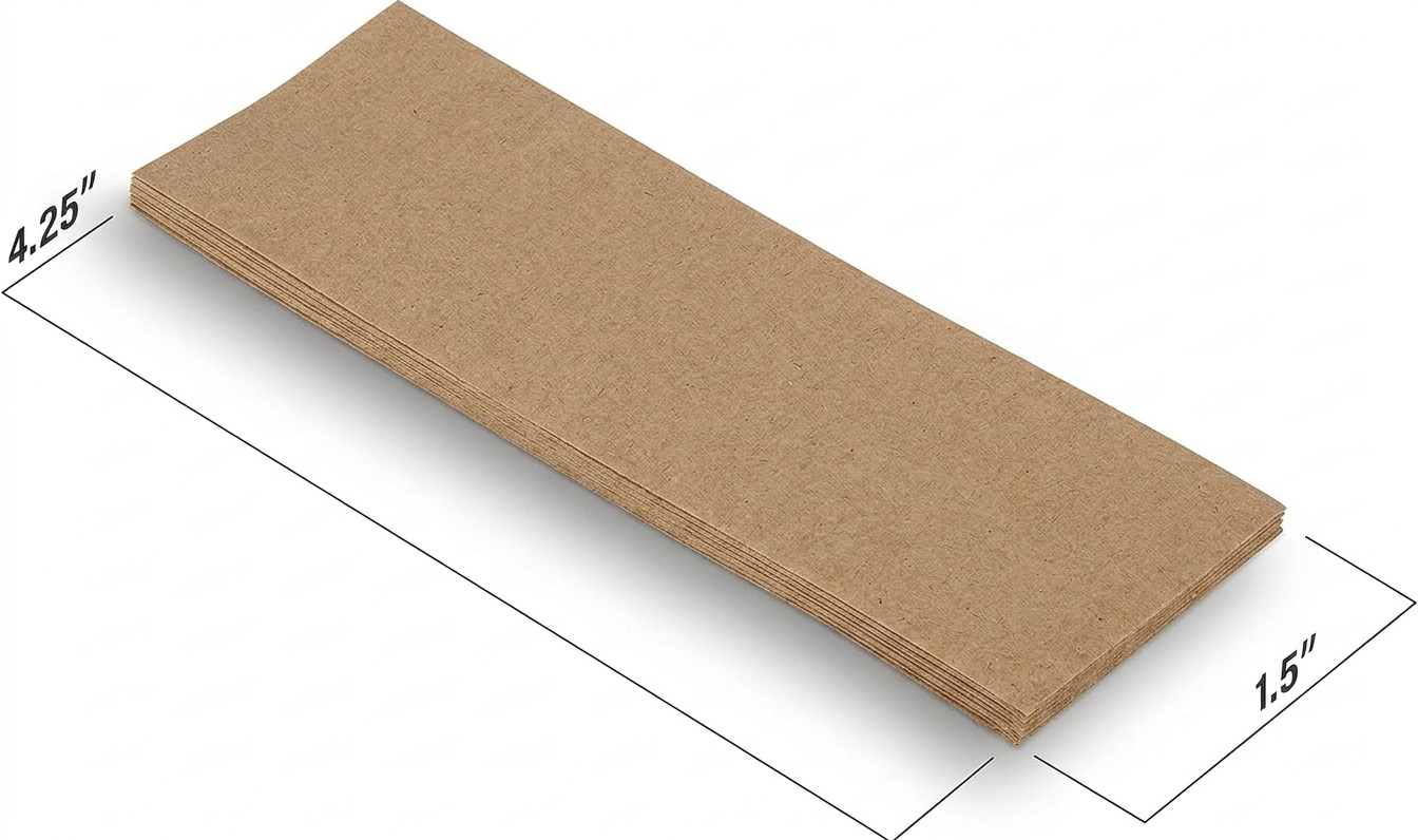 Watson Distributing Natural Kraft Self-Adhering Paper Napkin Band 4.25" x 1.5" 2000/Case