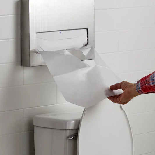 Watson Distributing White Half-Fold Toilet Seat Cover 5000/Case