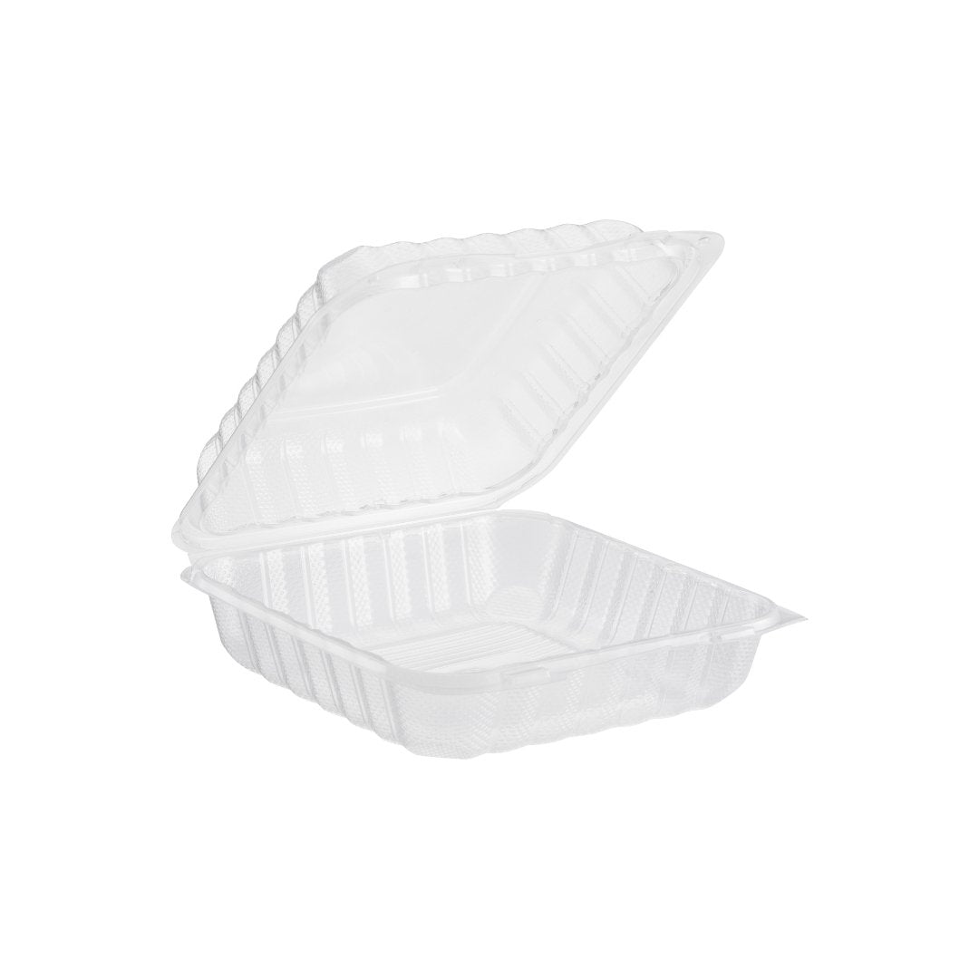 Microwaveable Hinged Container, 8" x 8", 150pc