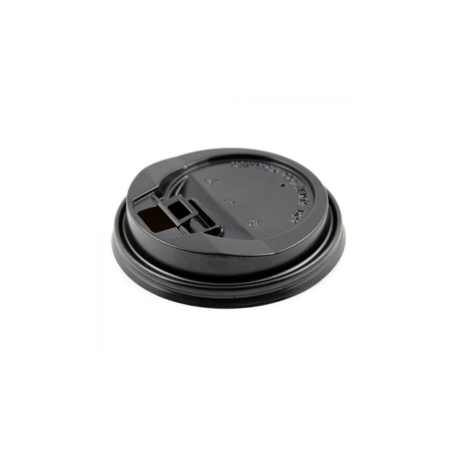 Reclosable Lid for 10-24oz Paper Cup, 90mm, PP, Black, 1000pc