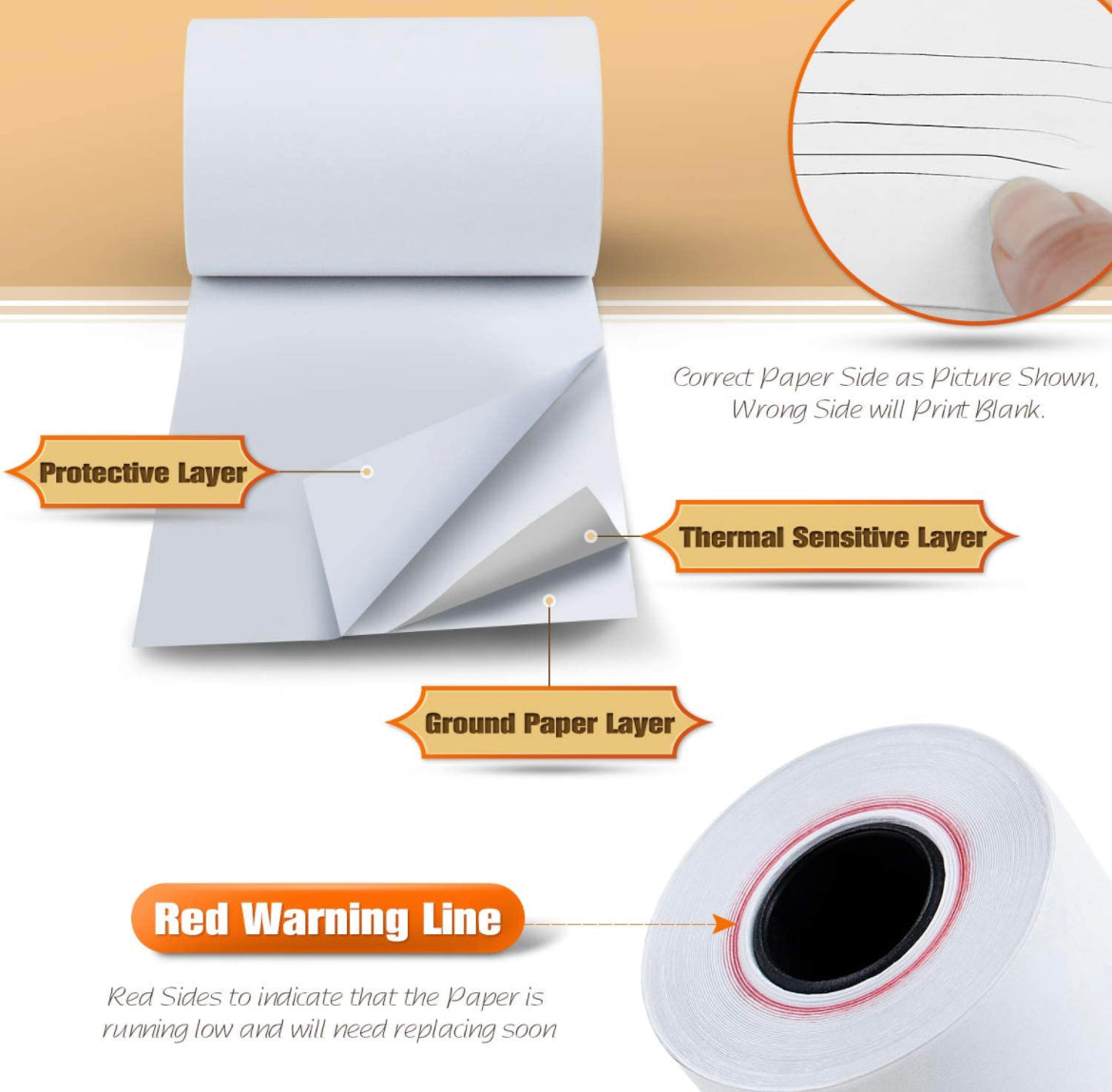 2 1/4" x 50' BPA-Free Thermal Receipt Paper Rolls (50 Rolls)