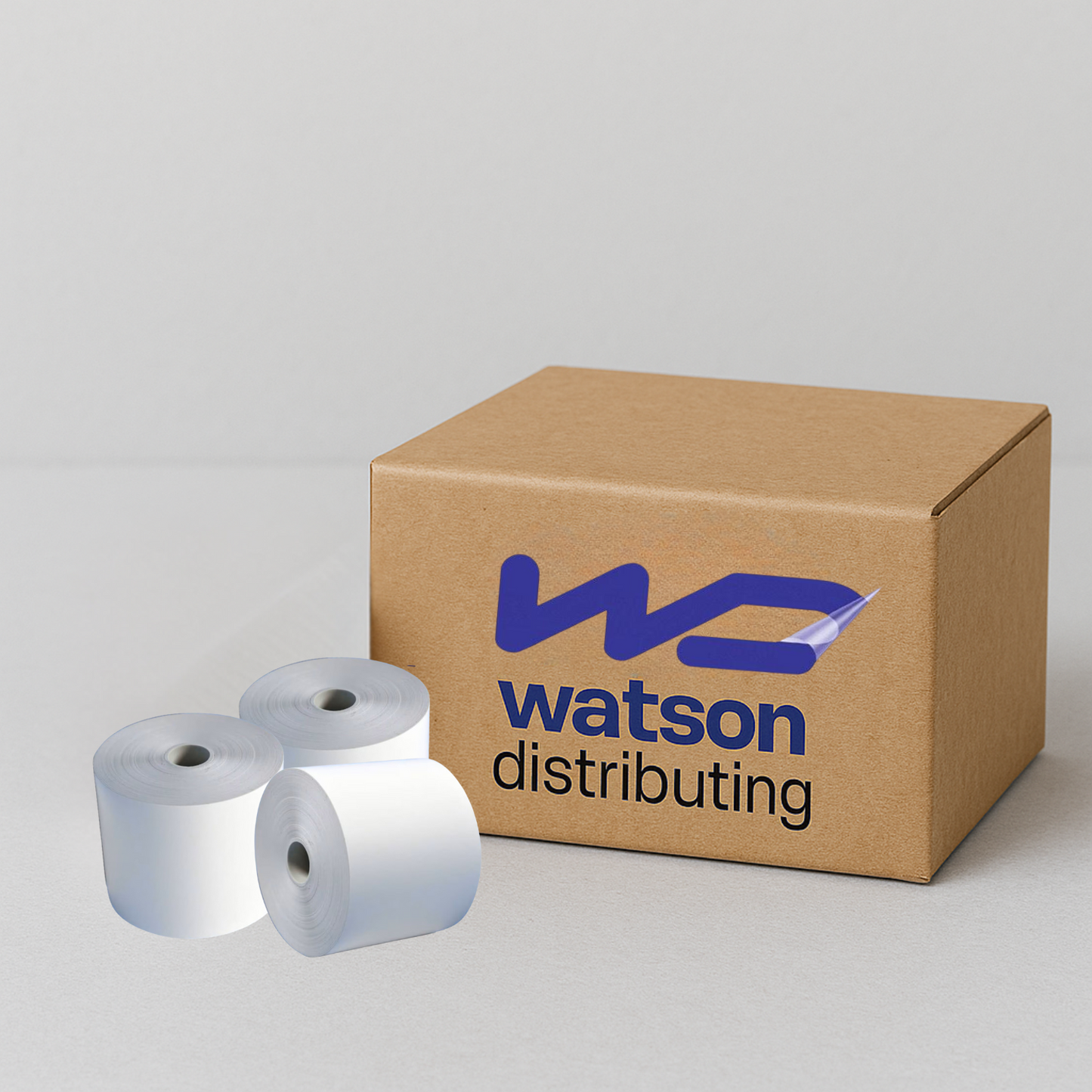 Watson Distributing 2 1/4" x 230' Phenol-Free (BPA & BPS) Thermal Paper, 50 Rolls/Case