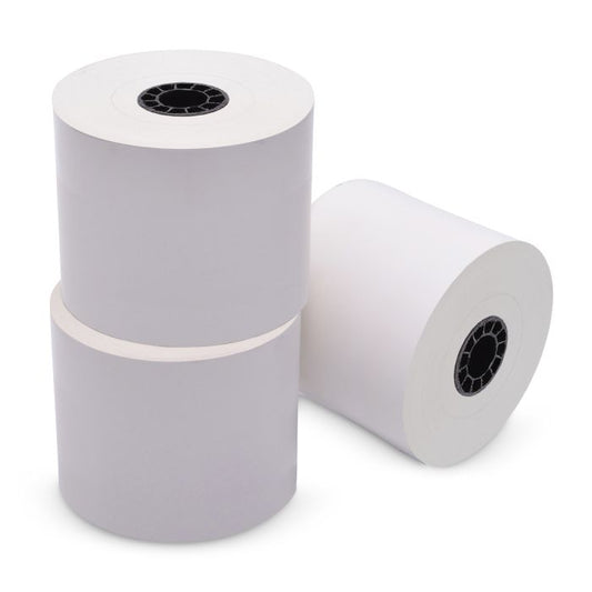 80 mm x 220 ft Iconex Sticky Media Extreme, 32 per Carton, 80 GSM Facestock, 83 mm OD, No Sense Mark Repeat