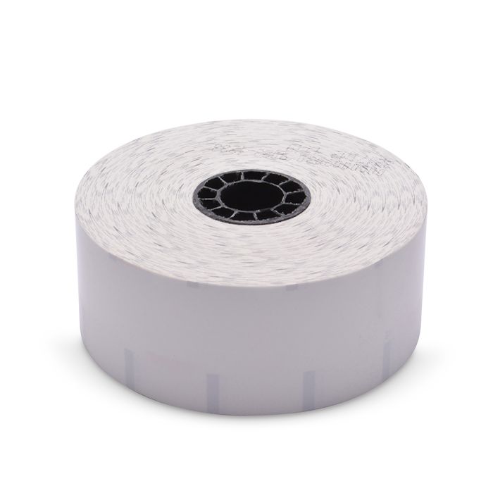 40 mm x 375 ft Iconex Sticky Media Ultra-Lite, 12 per Carton, 55 GSM Facestock, 100 mm OD, 1 in Sense Mark Repeat