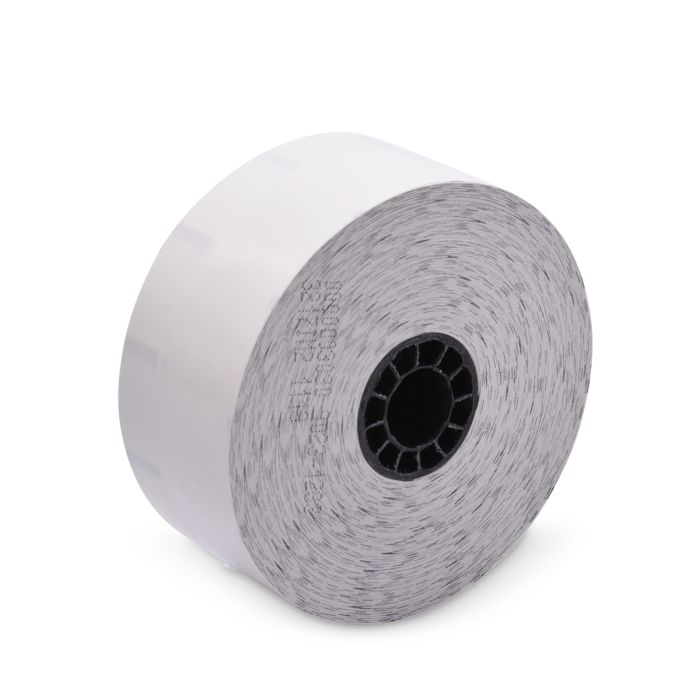 40 mm x 375 ft Iconex Sticky Media Ultra-Lite, 30 per Carton, 55 GSM Facestock, 100 mm OD, 1 in Sense Mark Repeat