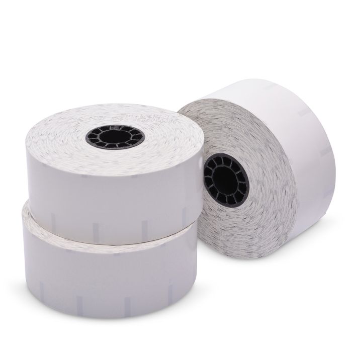 40 mm x 375 ft Iconex Sticky Media Ultra-Lite, 30 per Carton, 55 GSM Facestock, 100 mm OD, 1 in Sense Mark Repeat