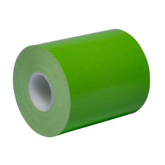 80 mm x 170 ft Iconex MAXStick®PlusD GREEN, 32 per Carton, 74 GSM Facestock, 80 mm OD, No Sense Mark