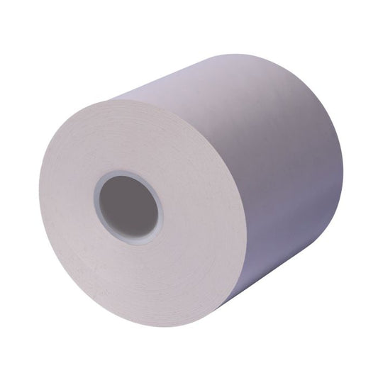 80 mm x 290 ft Iconex MAXStick®PlusD, 12 per Carton, 74 GSM Facestock, 100 mm OD, No Sense Mark