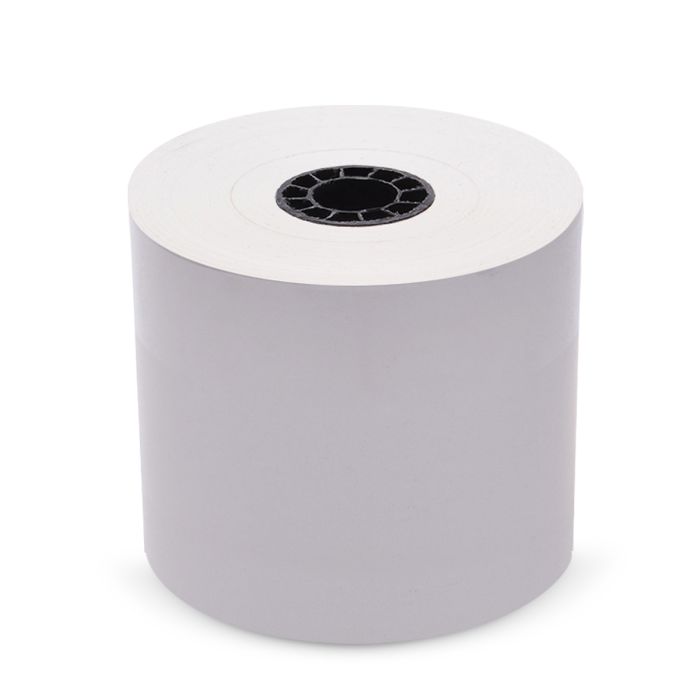 80 mm x 270 ft Iconex Sticky Media Full-Tack, 12 per Carton, 80 GSM Facestock, 100 mm OD, Sense Mark Repeat