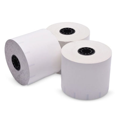 80 mm x 350 ft Iconex Sticky Media High-Tack G2, 12 per Carton, 55 GSM Facestock, 100 mm OD, 1 in Sense Mark Repeat