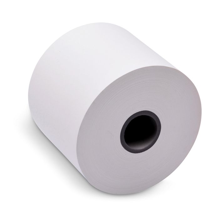 4 in x 400 ft Iconex Sticky Media Zero, 8 per Carton, 80 GSM Facestock, 127 mm OD, No Sense Mark Repeat