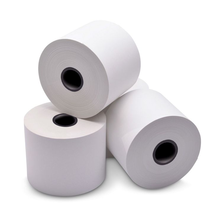 4 in x 725 ft Iconex Sticky Media™ Zero, 4 per Carton, 94 GSM Facestock, 204 mm OD, No Sense Mark