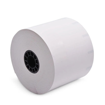 80 mm x 375 ft Iconex Sticky Media Ultra-Lite, 12 per Carton, 55 GSM Facestock, 100 mm OD, 1 in Sense Mark Repeat