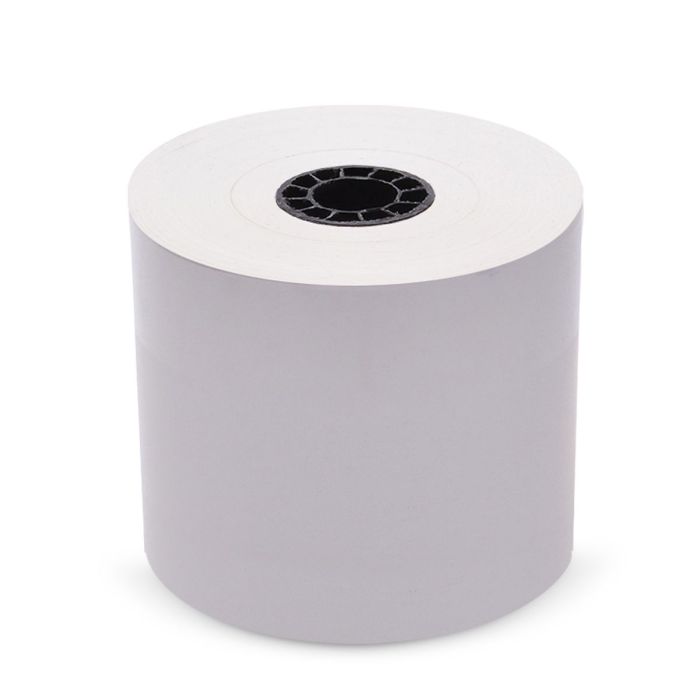 80 mm x 270 ft Iconex Sticky Media™ Bag Label, 12 per Carton, 80 GSM Facestock, 100 mm OD, Sense Mark