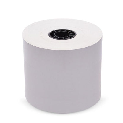 80 mm x 270 ft Iconex Sticky Media™ Bag Label, 12 per Carton, 80 GSM Facestock, 100 mm OD, Sense Mark