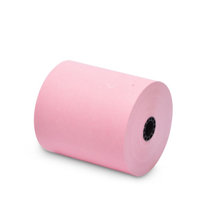 Iconex 3.125 in x 230 ft Pink Thermal Paper, 50 Per Carton