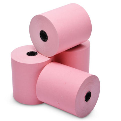 Iconex 3.125 in x 230 ft Pink Thermal Paper, 50 Per Carton