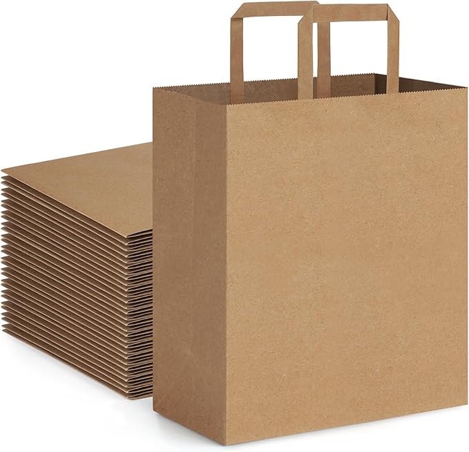 Watson Distributing 12" x 9" x 15.75" Paper Bag Round Handle 200/Case