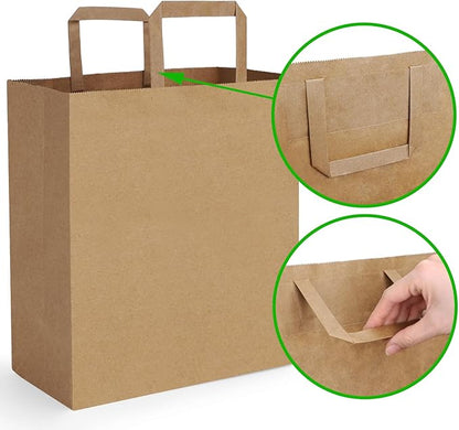 Watson Distributing 12" x 9" x 15.75" Paper Bag Round Handle 200/Case