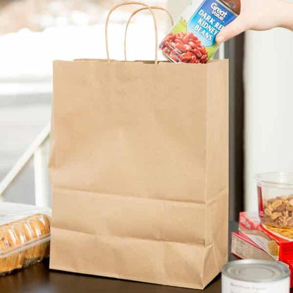 Watson Distributing 10" x 5" x 13" Paper Bag Round Handle 250/Case