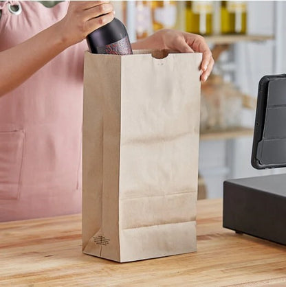 Watson Distributing 16 Lb Brown Paper Bag 7.75" x 16" x 4.2" 500/Case