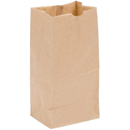 Watson Distributing 2 Lb Brown Paper Bag 4.3" x 7.9" x 2.4" 500/Case