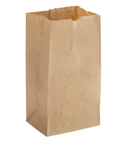 Watson Distributing 4 Lb Brown Paper Bag 5" x 9.75" x 3.1" 500/Case