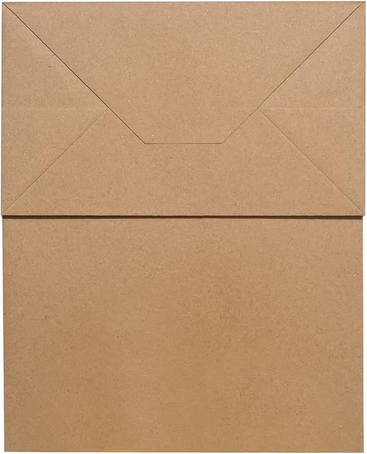 Watson Distributing 8" x 4.7" x 10" #1 Paper Bag Round Handle 250/Case