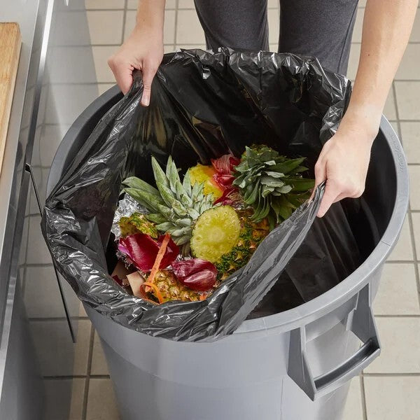 Watson Distributing 55 Gallons Trash Bag - Black 1.3 Mil 38" X 58"  100/Case