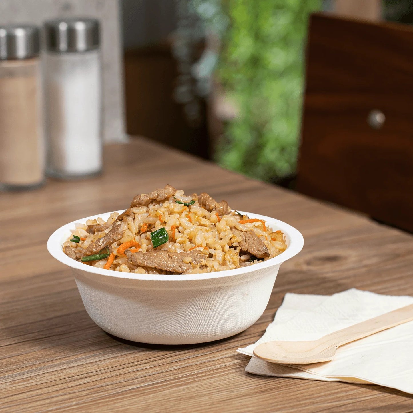 Watson Distributing 8 Oz Eco-Friendly Bagasse Disposable Rice Bowl White 1000/Case