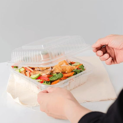 Watson Distributing 7.5" x 7.5" Clamshell Tfpp Container 1-Compartment Center Slide 150/Case