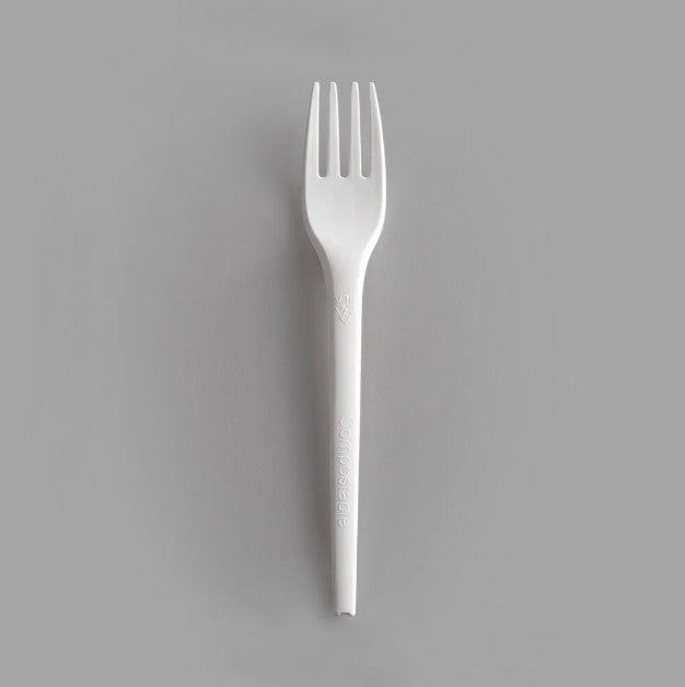 Watson Distributing Heavy Weight Fork Plastic White 6-1/2" 1000/Case