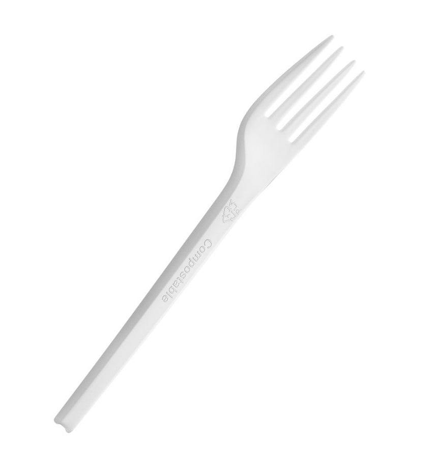 Watson Distributing Heavy Duty Disposable Fork White 6.5 Inch - 300/Case