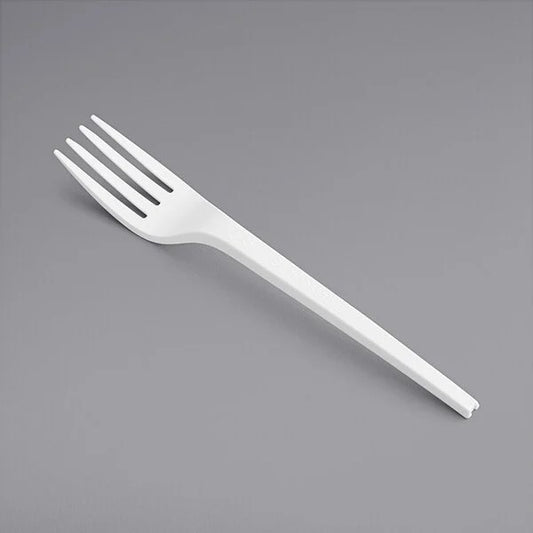 Watson Distributing Heavy Weight Fork Plastic White 6-1/2" 1000/Case