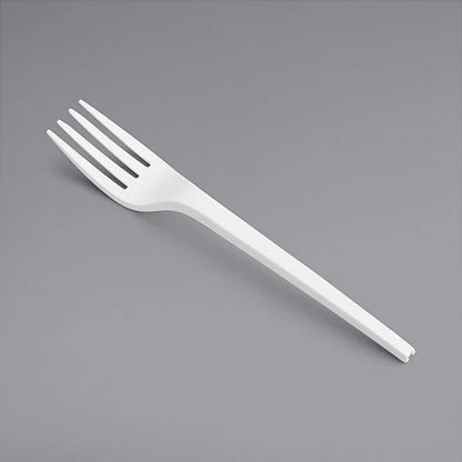 Watson Distributing Heavy Duty Disposable Fork White 6.5 Inch - 300/Case