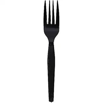Watson Distributing Heavy Weight Fork Plastic Black 6.75" 1000/Case