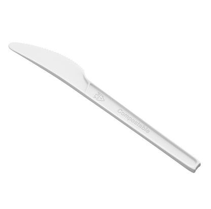 Watson Distributing Heavy Duty Disposable Knife White 6.5 Inch - 300/Case