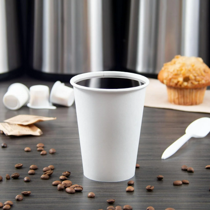 Watson Distributing 12 oz Premium Single Wall Leak-Free Paper Cup - 1000 Count