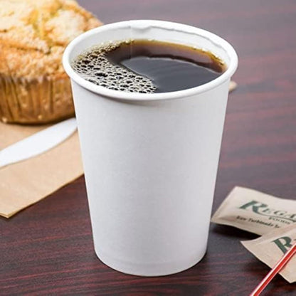 Watson Distributing 12 oz Premium Single Wall Leak-Free Paper Cup - 1000 Count
