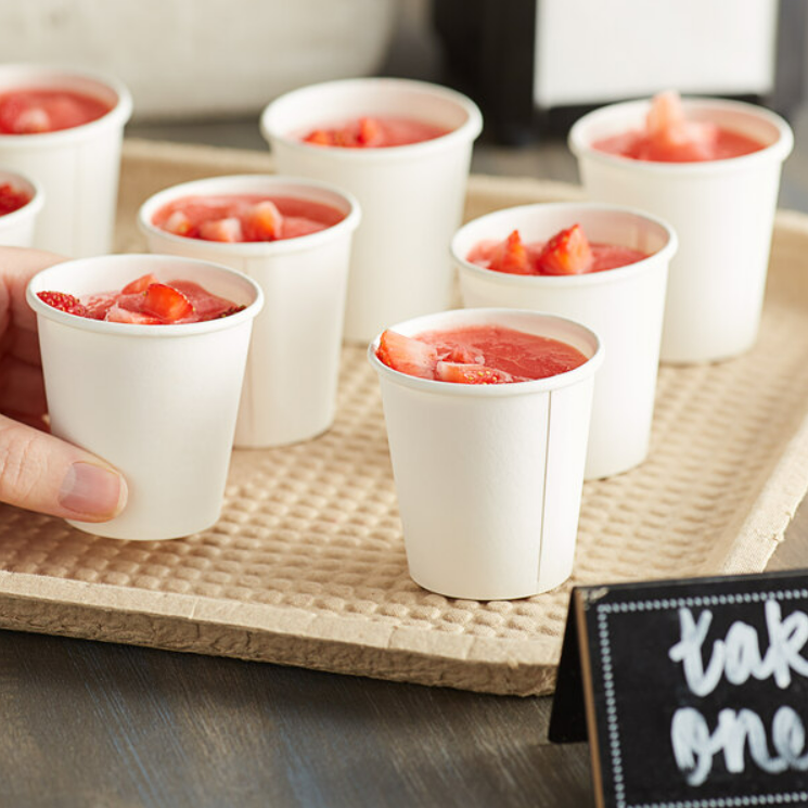 Watson Distributing 3 oz Poly Paper Leak-Free Paper Cup - 500 Count