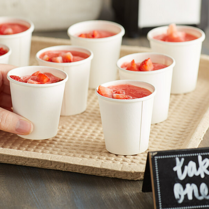 Watson Distributing 3 oz Poly Paper Leak-Free Paper Cup - 500 Count